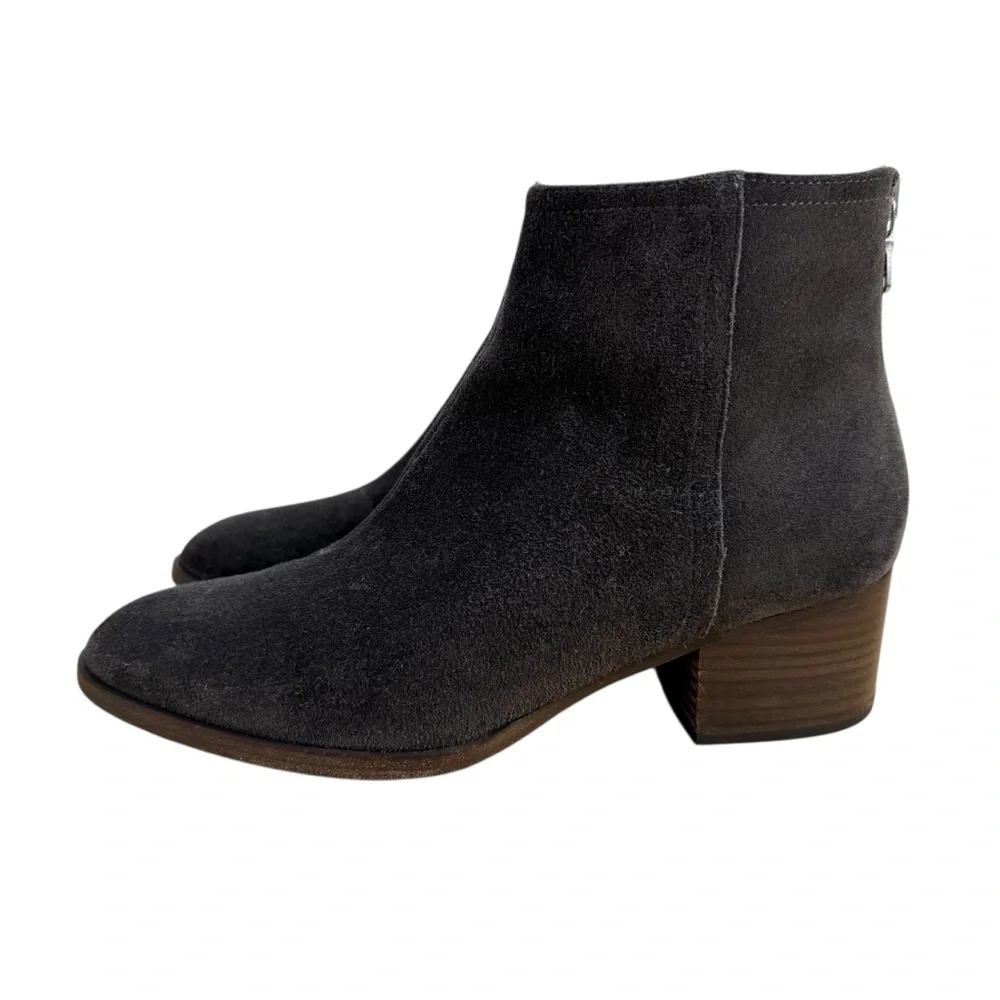 Rag & Bone Wesley Grey Suede Ankle Boots Booties Sz 36.5 6.5US